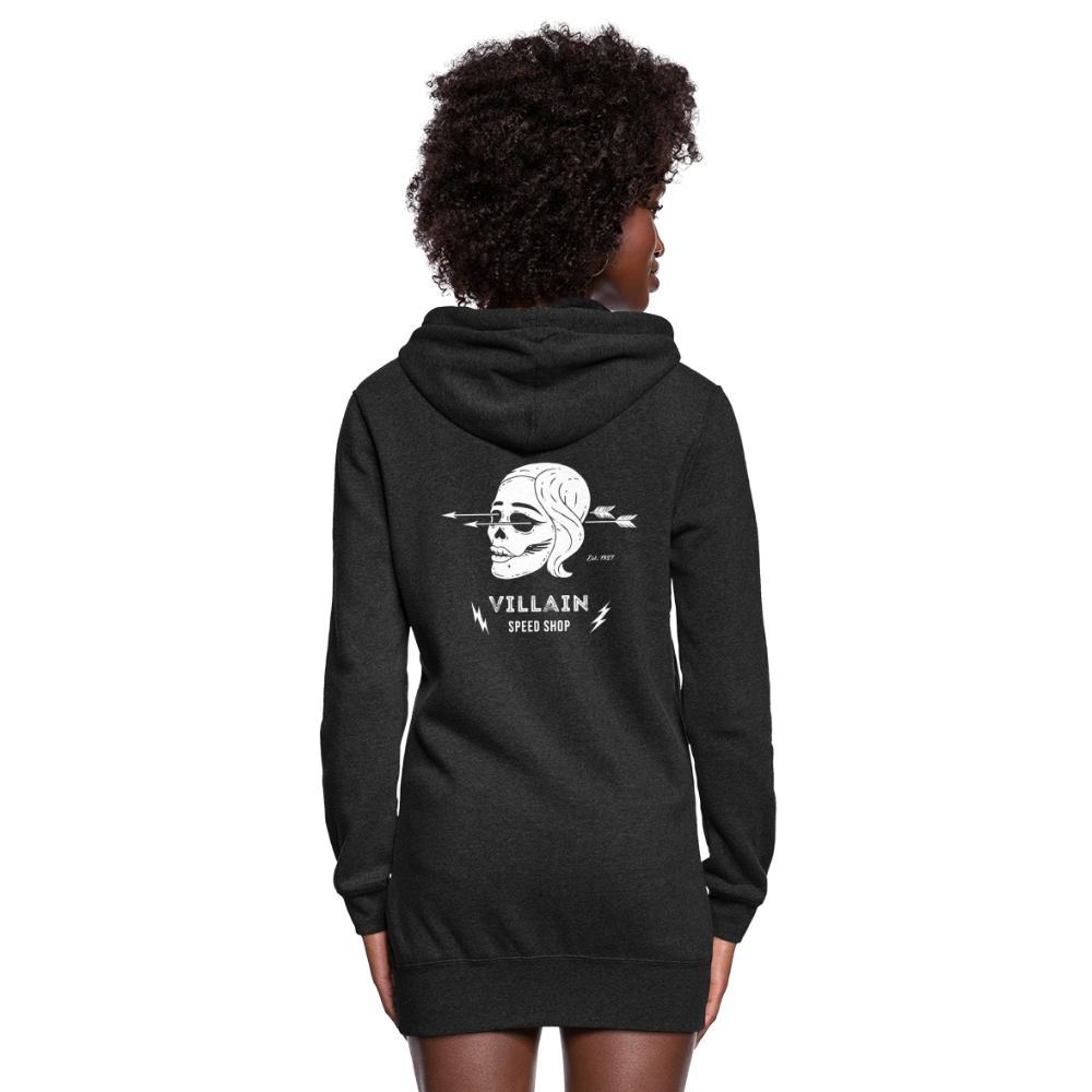 Women's Villain Hoodie Dress - heather black