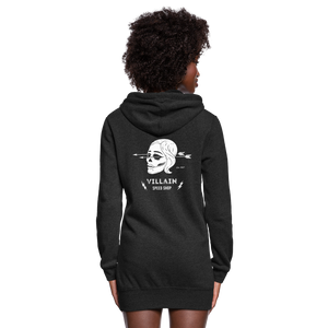 Women's Villain Hoodie Dress - heather black